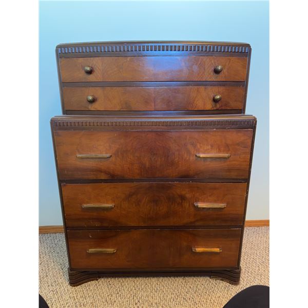 Art Deco Waterfall Chest of Drawers, Wood