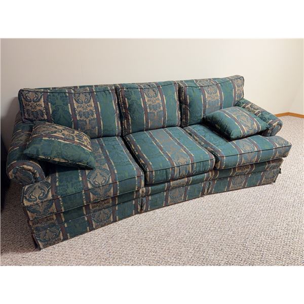 Upholstered Sofa With Patterned Fabric