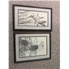 Image 1 : Bernie Brown Wildlife Pencil Prints Lot of 2
