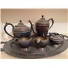 Image 2 : Rounds Sheffield Silver Plate Tea Set, 5 Pieces