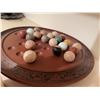 Image 2 : Marble Solitaire Board With 20 Stone Marbles