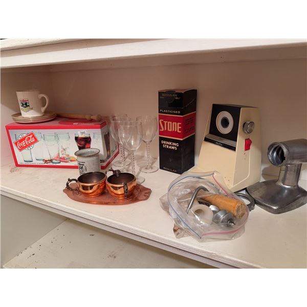 Glassware, Vintage Kitchen Tools & Straws