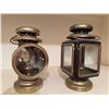 Image 1 : Pair Antique Brass & Glass Carriage Lanterns