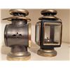 Image 5 : Pair Antique Brass & Glass Carriage Lanterns