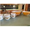 Image 3 : Pyrex Orange Cinderella Bowl Set w/ Dishes