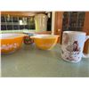 Image 4 : Pyrex Orange Cinderella Bowl Set w/ Dishes