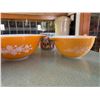 Image 5 : Pyrex Orange Cinderella Bowl Set w/ Dishes