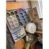 Image 1 : Kitchenware Lot: Bakeware, Flatware, Cutting Board