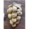 Image 4 : 3 Clay Fruit Face Wall Plaques