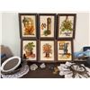 Image 1 : Six Framed Needlepoint Panels