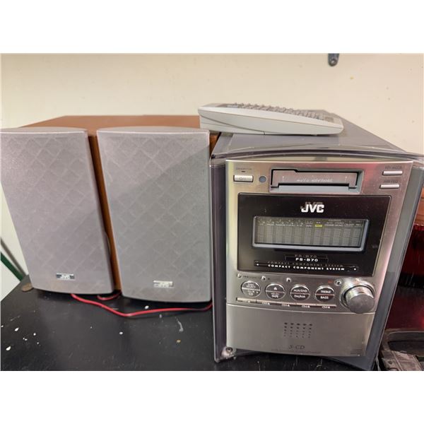JVC FS-B70 Compact Stereo with Speakers Remote