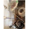 Image 7 : Garden Decor Lot With Barrel, Birdhouse, Planters, Birdbath