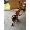 Image 4 : Hanging Woven Basket with Copper Rain Chain