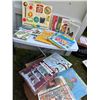 Image 4 : Children’s Desk, Books, and Records Lot