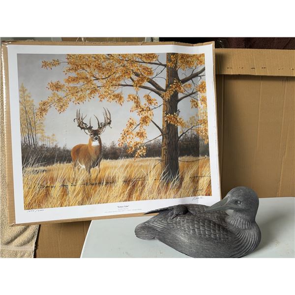 Ducks Unlimited Alberta Print and Statue Lot