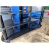 Image 3 : Fitueyes Black Glass TV Stand with Mount