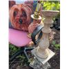 Image 2 : Dog Portrait Pillow, Lamp, Stand, and Chair