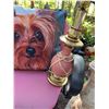 Image 3 : Dog Portrait Pillow, Lamp, Stand, and Chair