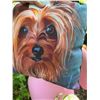 Image 4 : Dog Portrait Pillow, Lamp, Stand, and Chair