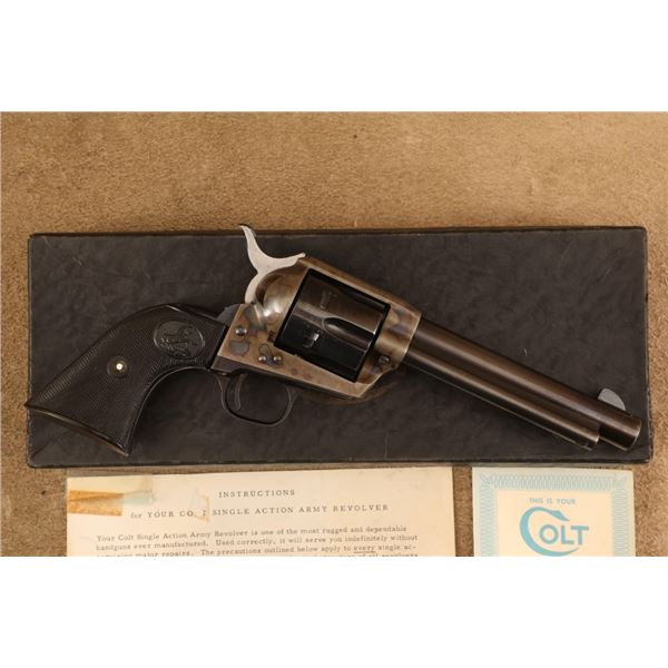 Boxed 1st Year Colt 2nd Generation Single Action Army 5 1/2" Saa .38 Special Revolver, 1956 C&r