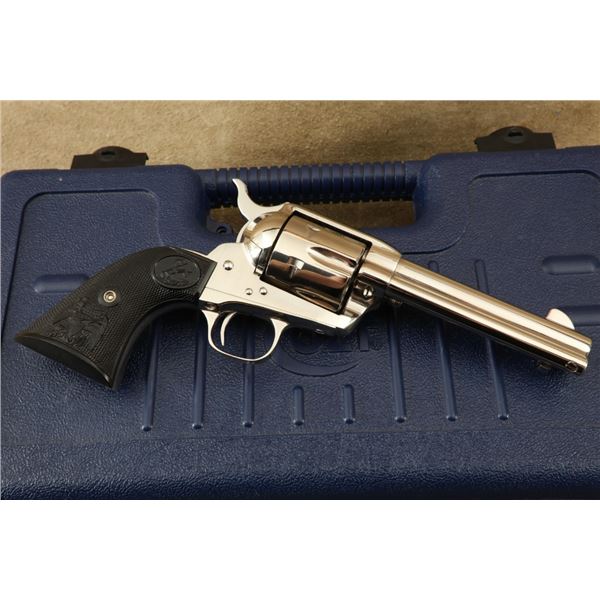 Boxed 3rd Gen Colt Single Action Army Saa P3841 Nickel 4.75" .38-40 Wcf Revolver, 1997