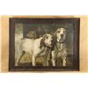Image 1 : Antique 1907 Winchester Henry R. Poore "bear Dogs" Framed Advertising Print Original Rare