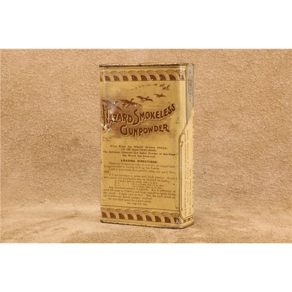 Rare Copyright 1893 Hazard Powder Co. Ny Smokeless Tin. "a Double - No Trouble" Graphics.