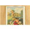 Image 2 : Vintage 1932 Hercules Powder Co. Calendar "stowaways" 13"x30" With Original Metal Band