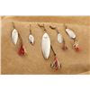 Image 1 : Winchester Fishing Feathered Spoons No. 9635, 9642, 9763, 9781, And 9785