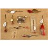 Image 1 : Fishing Tackle Lot Sunnybrook Reel With Pflueger, Crusader, And Shakespeare Lures