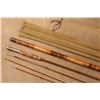 Image 1 : Winchester Split Bamboo 9' Three Piece Fly Rod With Bamboo Tip Tube & Cloth Bag