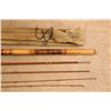 Image 5 : Winchester Split Bamboo 9' Three Piece Fly Rod With Bamboo Tip Tube & Cloth Bag