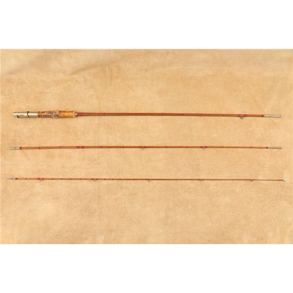 Vintage Jay Harvey 9 Foot Three-piece Bamboo Fly Rod Mid Century 1930s-1940s Example