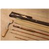 Image 1 : Heddon Deluxe #35 Bamboo Fly Rod & Heddon Pal #751 Steel Casting Rod With Bags & Extra Tip