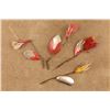Image 2 : Antique, 1920s, Winchester, 4-lure Lot 9619, 9632, 9648, 9476, 2.5", Metal, Spinner Baits