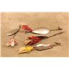 Image 6 : Antique, 1920s, Winchester, 4-lure Lot 9619, 9632, 9648, 9476, 2.5", Metal, Spinner Baits