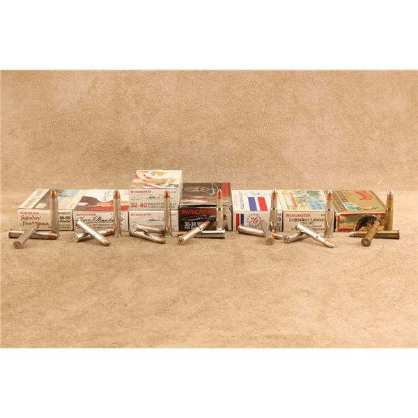 Assortment Of Winchester .30-30 .32-40 .38-55 145 Rounds Collectable And Vintage Boxed Ammunition