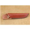 Image 13 : Jimmy Lile Custom Fixed Blade Knife (no Dot) With Stag Grips And Leather Sheath