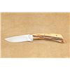 Image 9 : Jimmy Lile Custom Fixed Blade Knife (no Dot) With Stag Grips And Leather Sheath