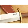 Image 7 : Vintage Randall Custom Walnut Handle Model 12-11 Smithsonian Bowie Fighting Knife, Sheath, Stone