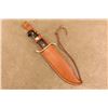 Image 17 : Western Cutlery Vietnam Era Bowie Knife 9.4" Blade With Leather Sheath