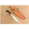 Image 1 : Western Cutlery Vietnam Era Bowie Knife 9.4" Blade With Leather Sheath