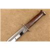 Image 4 : Western G46-8 Shark Wwii Fighting Knife Bowie Style With Original Double Stitch Sheath