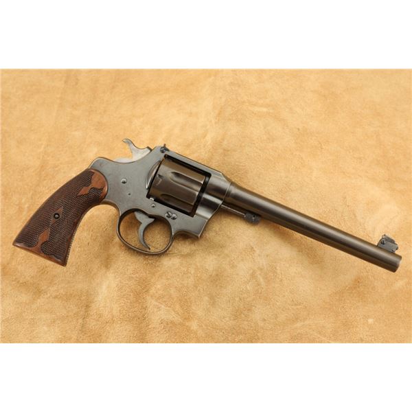 Colt New Service Target Model 7.5" Dual Caliber .44 S&w Special Russian Revolver, 1920 C&r