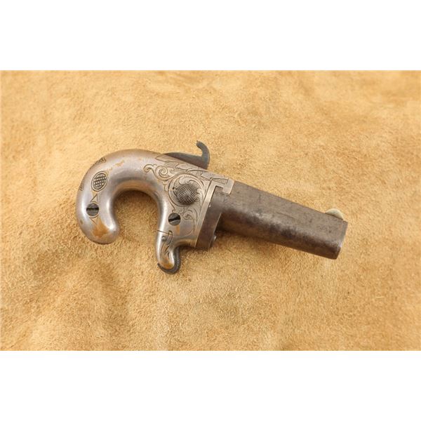 National Arms Co. Moore's Patent No. 1 All Metal Derringer .41 Rimfire Pistol, 1865-1870 Antique