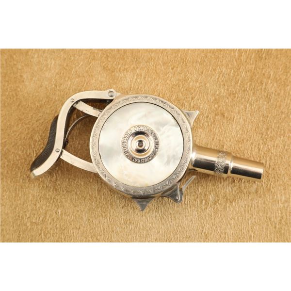 Chicago Fire Arms The Protector Pearl Panels .32 Extra Short Rf Palm Pistol, 1890s Antique