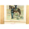 Image 3 : Original 1909 Us Army Recruiting Poster "men Wanted For The Army" 39"x29" Complete W/ Hanging Dowels
