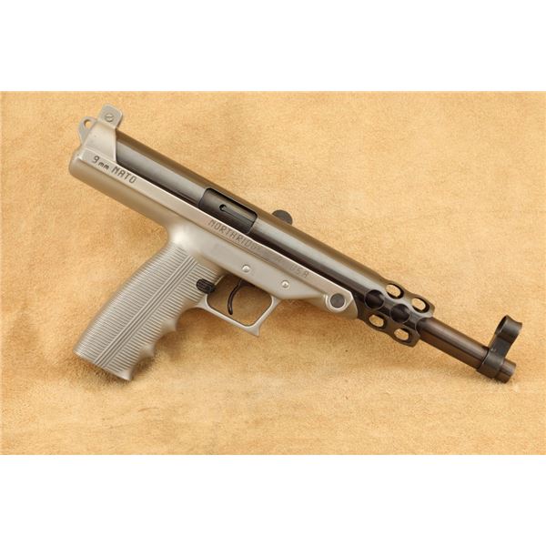 Claridge Family Collection Hi-tec L-9 L9 Silver 9mm 7.5" Semi-automatic Pistol