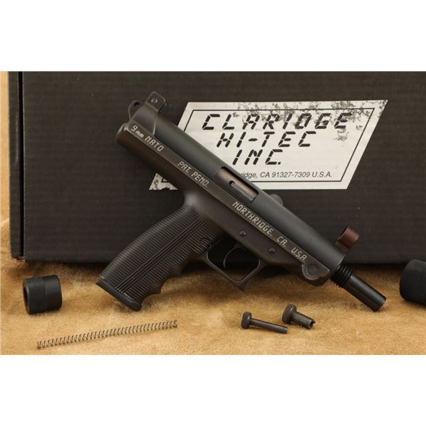 Claridge Family Collection Hi-tec S-9 S9 Black 9mm 5" Semi-auto Pistol & Box