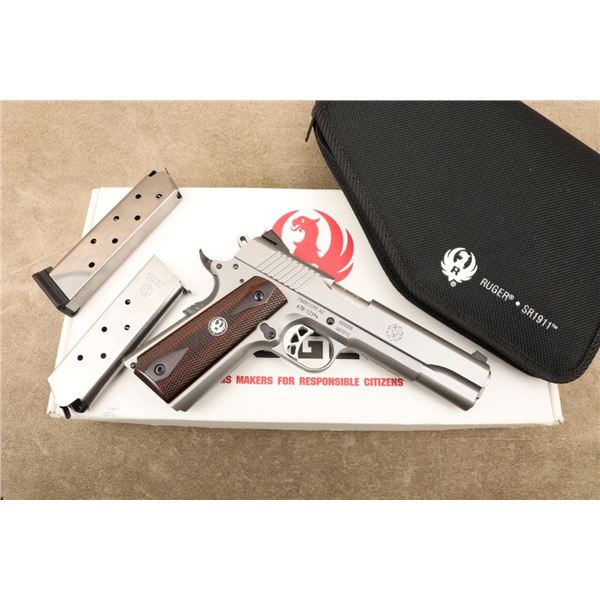 Boxed Ruger Sr1911 Sr-1911 06700 Stainless 5" .45 Acp Semi-automatic Pistol, 2012